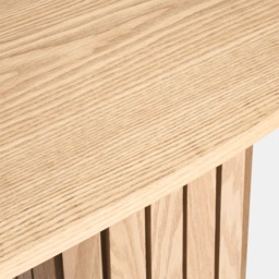 OHS Madison Ribbed Console Table - Light Wood - thumbnail 5