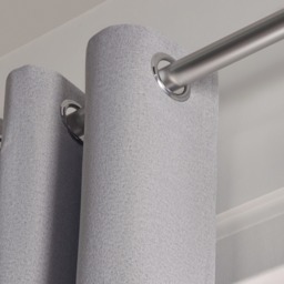 OHS Woven Texture Eyelet Blackout Curtains, Silver - 46 x 54in - thumbnail 4
