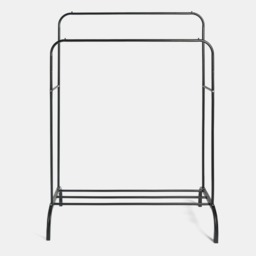 OHS Heavy Duty Double Clothes Rail - Black - thumbnail 4