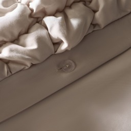 OHS Quilted Seersucker Duvet Cover Set, Natural - Double - thumbnail 5