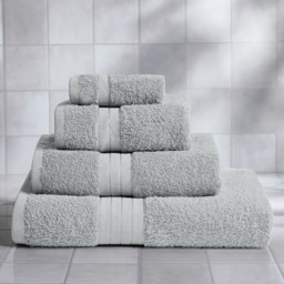 OHS 100% Cotton Bath Towel, Silver Grey - 1PC - thumbnail 1