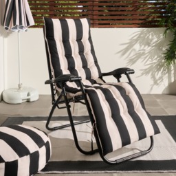 OHS Stripe Print Gravity Chair Cushion - Monochrome - thumbnail 1