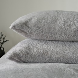 OHS Teddy Fleece Pillowcases - Grey - thumbnail 3