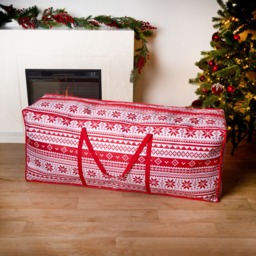 OHS Nordic Print Christmas Tree Storage Bag - Red
