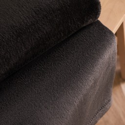 OHS Supersoft Throw, Charcoal - 150 x 200cm - thumbnail 2