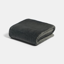 OHS Supersoft Throw, Charcoal - 150 x 200cm - thumbnail 3