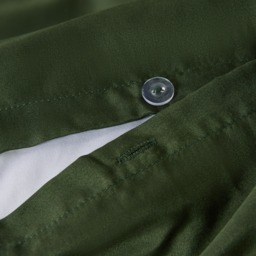 OHS Plain Duvet Cover Set, Leafy Green - Single - thumbnail 4