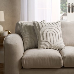 OHS Tufted Arches Textured Cushion Covers, 45 x 45cm - Stone - thumbnail 1