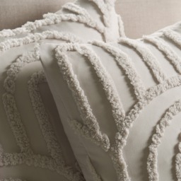 OHS Tufted Arches Textured Cushion Covers, 45 x 45cm - Stone - thumbnail 3