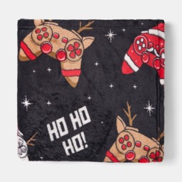 OHS Christmas Gaming Throw - Black - thumbnail 4