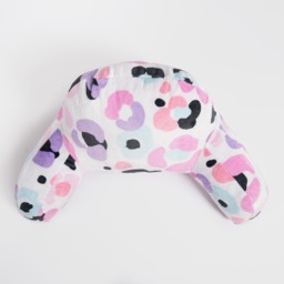OHS Kids Leopard Fleece Cuddle Cushion - Multi - thumbnail 4