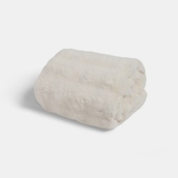 OHS Bubble Faux Fur Throw - Cream - thumbnail 2