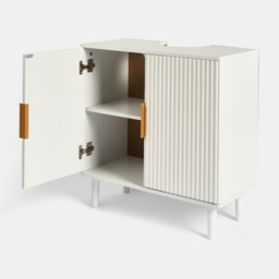 OHS Ribbed Under Sink Unit - White - thumbnail 5