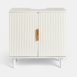 OHS Ribbed Under Sink Unit - White - thumbnail 3