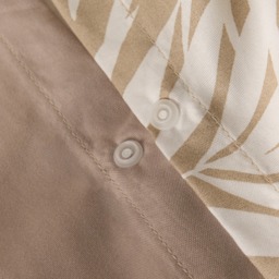 OHS Tropical Leaf Duvet Cover Set, Natural/White - King - thumbnail 5
