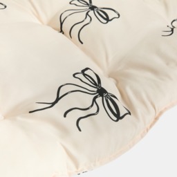 OHS 2-Seater Indoor/Outdoor Bow Print Bench Pad - Monochrome - thumbnail 5