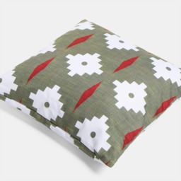 OHS Indoor/Outdoor Geometric Print Cushion Covers, Olive - 45 x 45cm - thumbnail 5