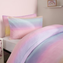 OHS Rainbow Ombre Duvet Set, Multi - Double - thumbnail 3