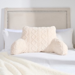 OHS Cable Knit Cuddle Cushion - Cream - thumbnail 2