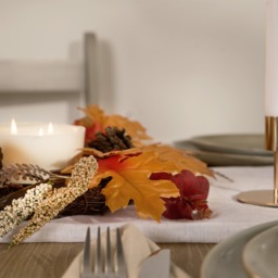 OHS Autumn Harvest Candle Holder - Brown - thumbnail 3