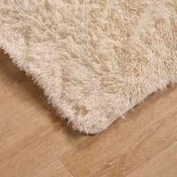OHS Fluffy Rug, Cream - 80 x 150cm - thumbnail 4