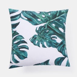OHS 4 Pack Indoor/Outdoor Tropical Print Cushion Covers with Cushion Pads - Green/White - thumbnail 5