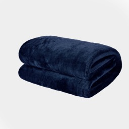 OHS Supersoft Throw, Navy Blue - 200 x 240cm - thumbnail 2