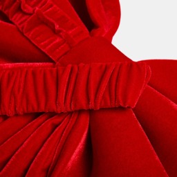 OHS 4 Pack Velvet Chair Bows - Red - thumbnail 4