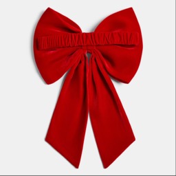 OHS 4 Pack Velvet Chair Bows - Red - thumbnail 3