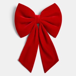 OHS 4 Pack Velvet Chair Bows - Red - thumbnail 2