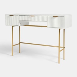 OHS Ribbed Dressing Table - White - thumbnail 4