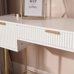 OHS Ribbed Dressing Table - White - thumbnail 2