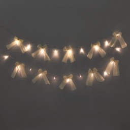 OHS 10 Pack LED Bow String Lights - Cream - thumbnail 2