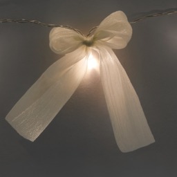 OHS 10 Pack LED Bow String Lights - Cream - thumbnail 3