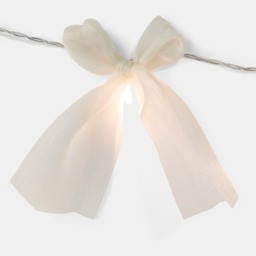 OHS 10 Pack LED Bow String Lights - Cream - thumbnail 4