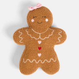 OHS Toffee the Gingerbread Girl Cushion - Brown - thumbnail 3