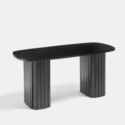 OHS Madison Ribbed Coffee Table - Black - thumbnail 3