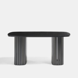 OHS Madison Ribbed Coffee Table - Black - thumbnail 4