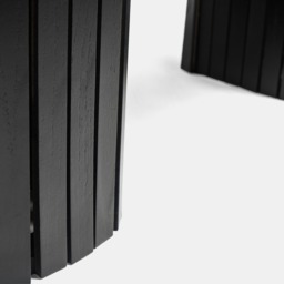 OHS Madison Ribbed Coffee Table - Black - thumbnail 5