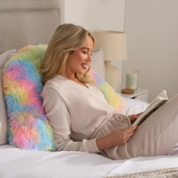OHS Long Hair V Shape Pillow - Rainbow Tie Dye - thumbnail 3