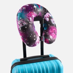 OHS Gaming Print Travel Neck Pillow - Purple/Black - thumbnail 3