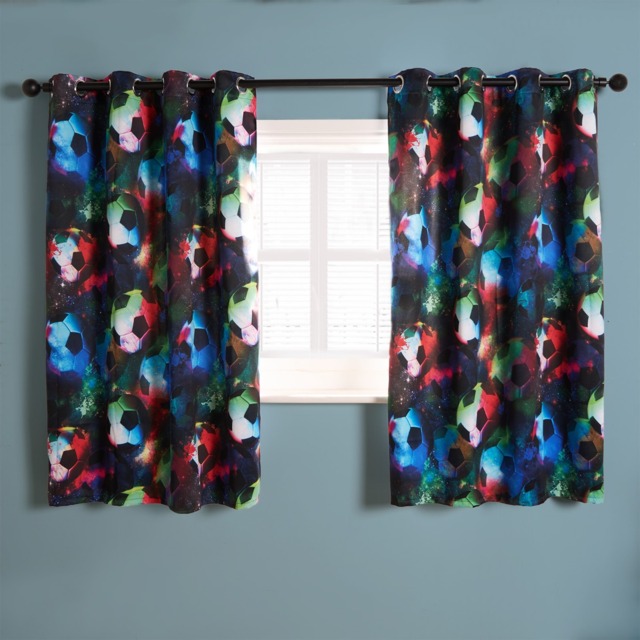 OHS Kids Football Blackout Curtain, Multi - 46 x 72in - image 1