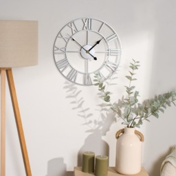 OHS Large Skeleton Wall Clock - Silver - thumbnail 2