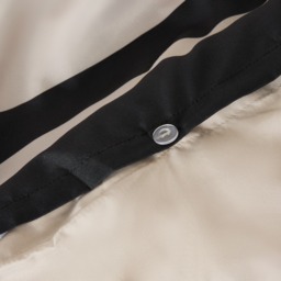 OHS Contrast Border Duvet Cover Set, Stone/Black - Superking - thumbnail 5
