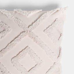 OHS 4 Pack Tufted Geometric Cushion Covers with Cushion Pads, Stone - 45 x 45cm - thumbnail 4