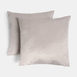 OHS Matte Velvet Cushion Covers, Grey - 45 x 45cm - thumbnail 3