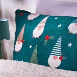 OHS Gonk Fleece Duvet Cover Set, Green - Double - thumbnail 3