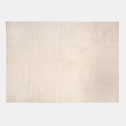 OHS Tufted Geometric Rug, Stone - 120 x 170cm - thumbnail 3