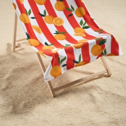 OHS Oranges Print Beach Towel - Orange - thumbnail 3