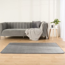 OHS Filled Microplush Rug, Charcoal - 120 x 170cm - thumbnail 2